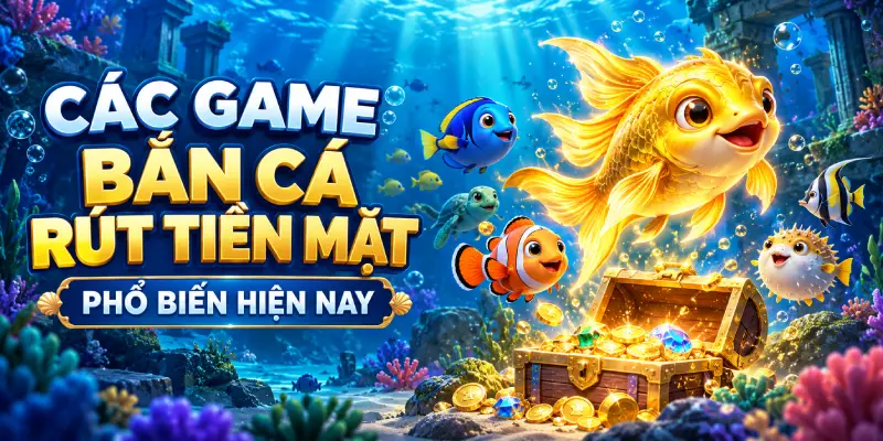 Các game bắn cá rút tiền mặt phổ biến hiện nay
