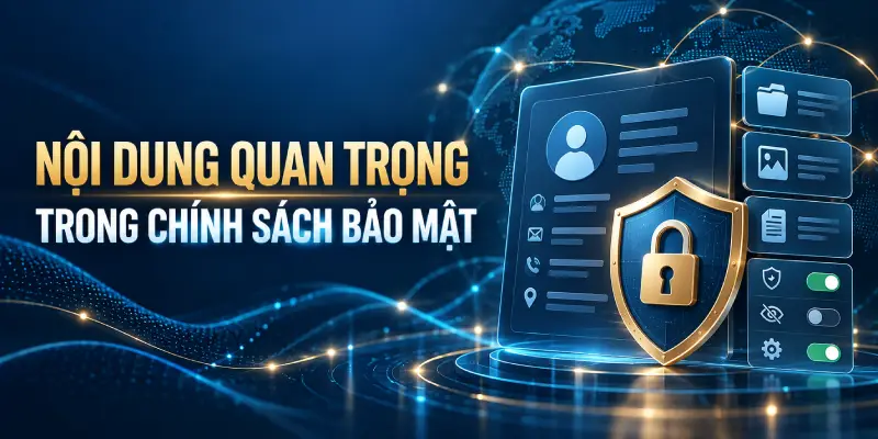 Nội dung quan trọng trong chính sách bảo mật